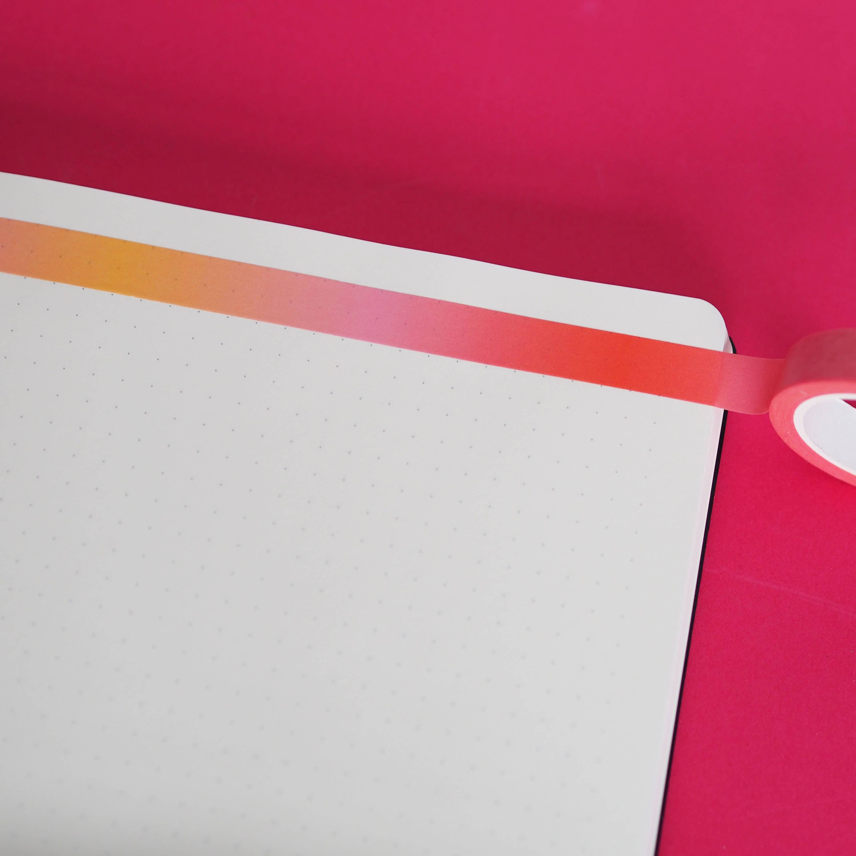 Warm Pink Ombre Gradient Washi Tape