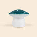 Medium Natural Teal Mushroom w/ Plug