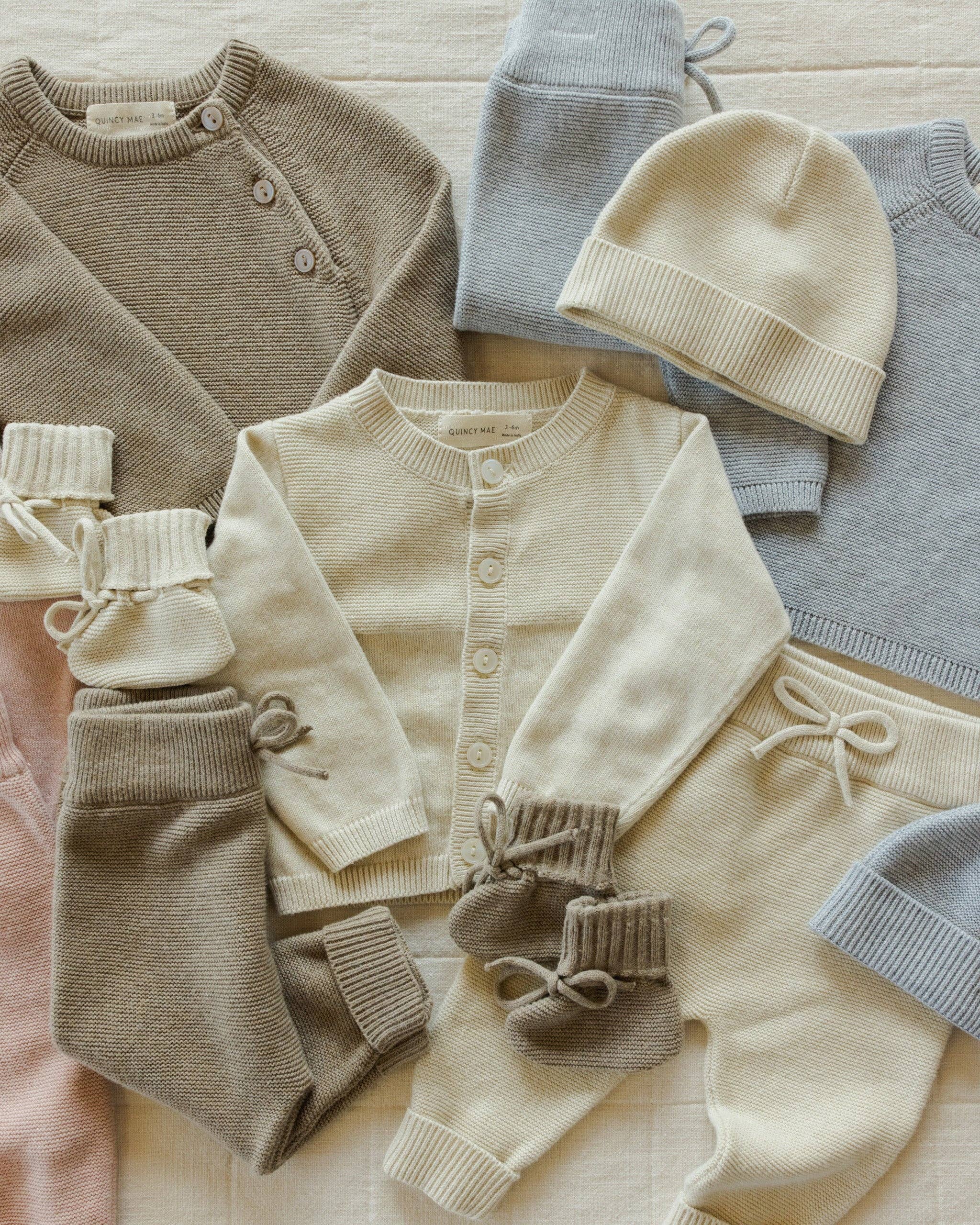 Knit Pant | Heathered Dusty Blue