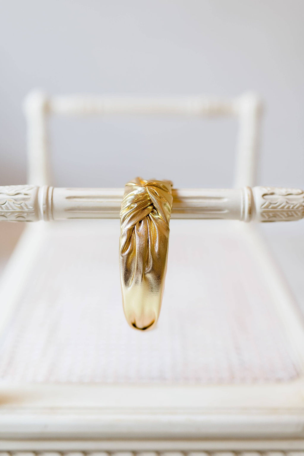 Lamé Knot Headband - Gold