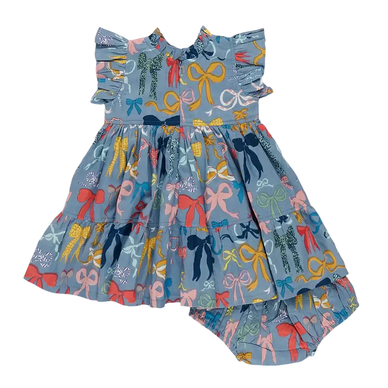 Baby Girls Jennifer Dress Set - Bows on Bows