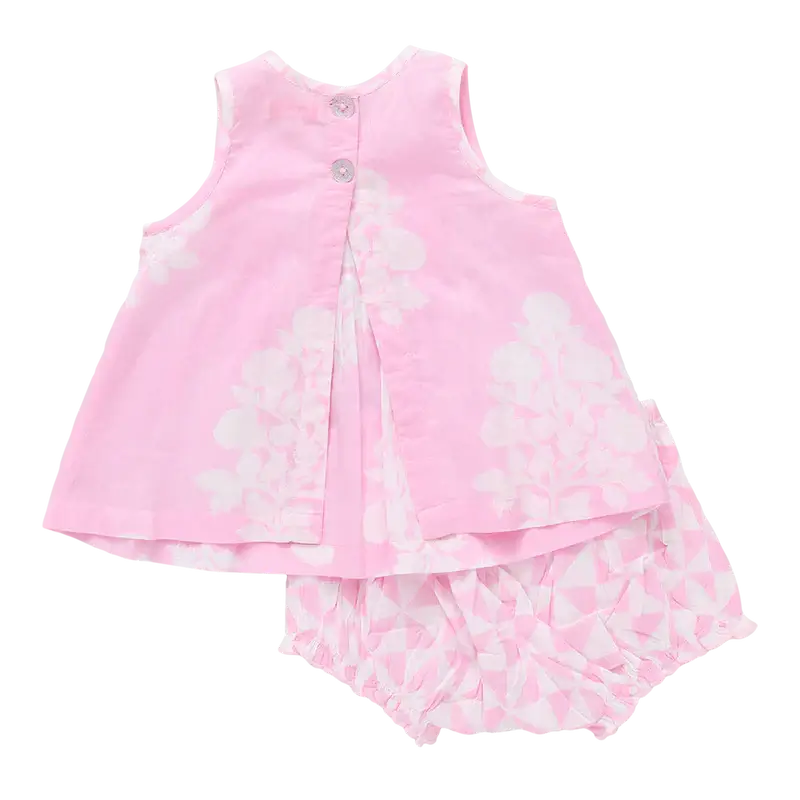 Baby Girls Jaipur 2-Piece Set - Pink Bouquet Floral