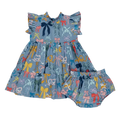 Baby Girls Jennifer Dress Set - Bows on Bows