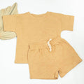 Organic Short Sleeve Kids Lounge Set - Copper