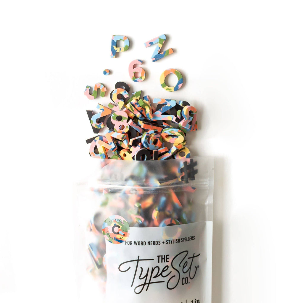 Confetti 200pcs 1-inch Magnetic Letters: Confetti Prep
