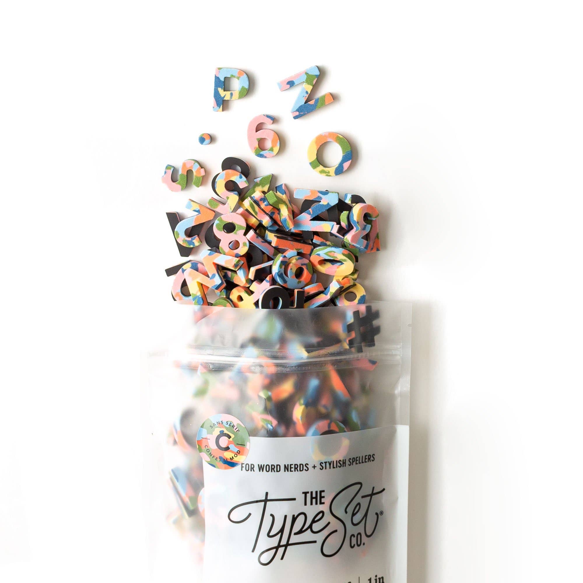 Confetti 200pcs 1-inch Magnetic Letters: Confetti Prep