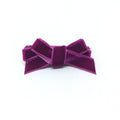 Boysenberry Velvet Mini Hair Bow