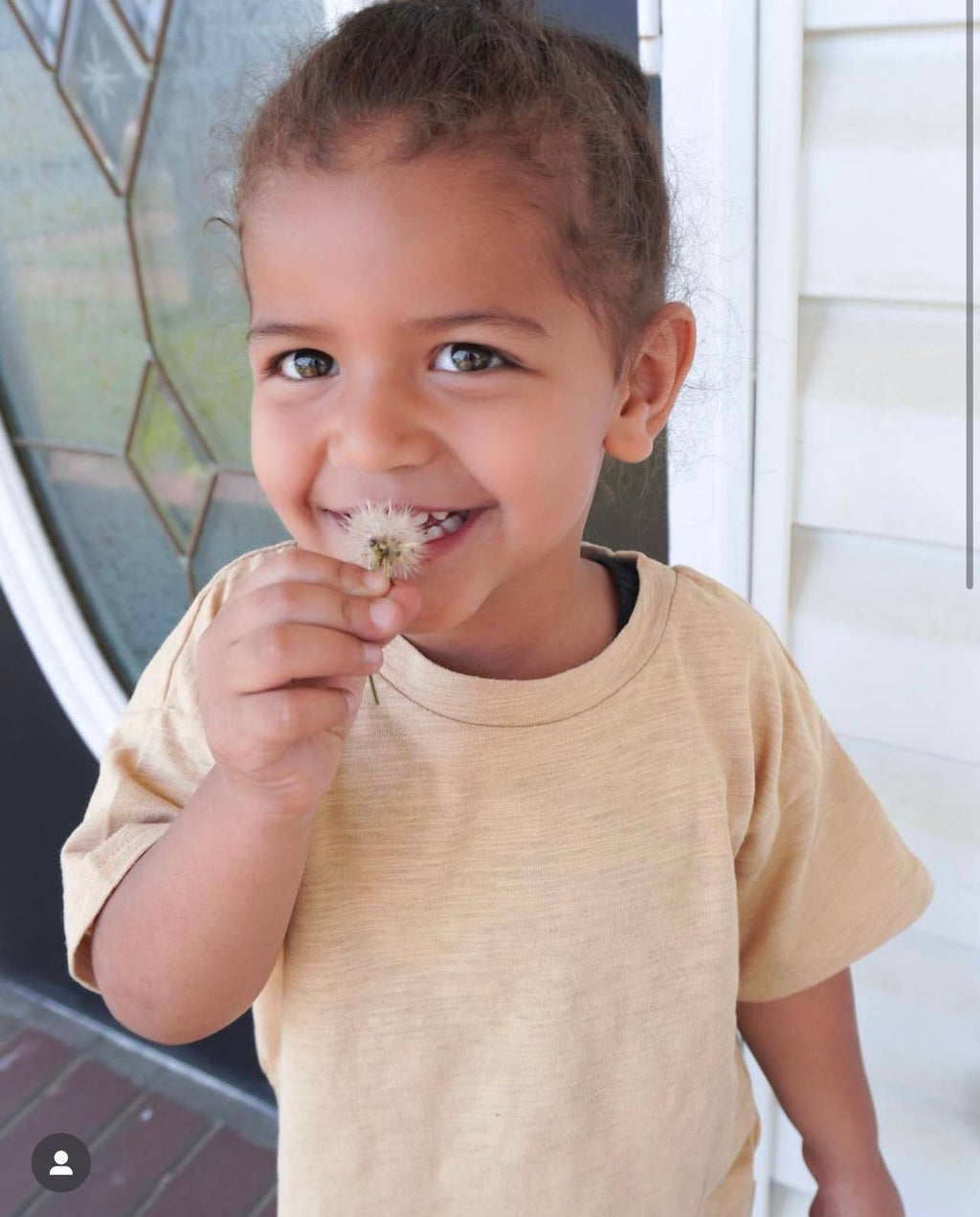 Organic Short Sleeve Kids Lounge Set - Copper