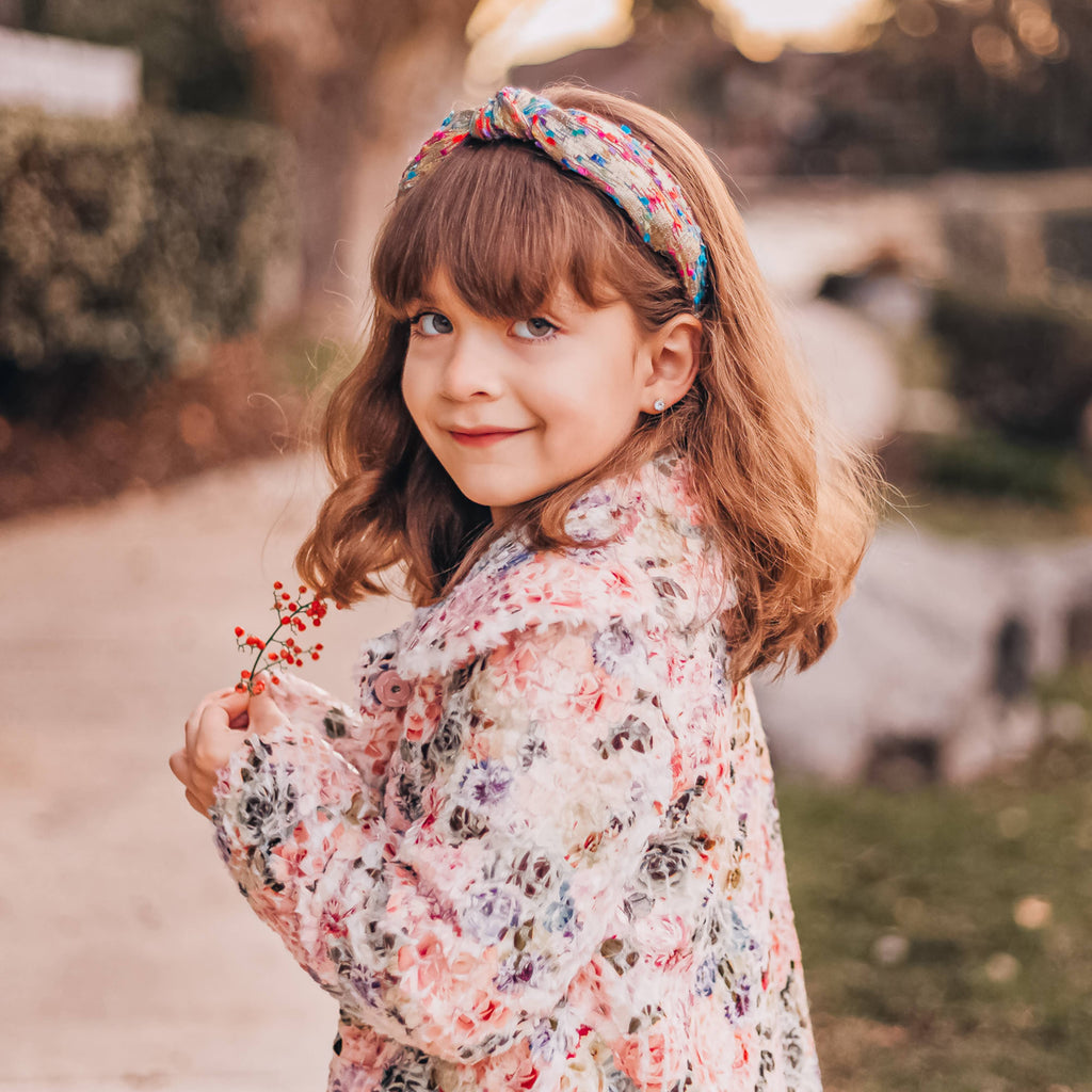 Knot Headband | Confetti Gold