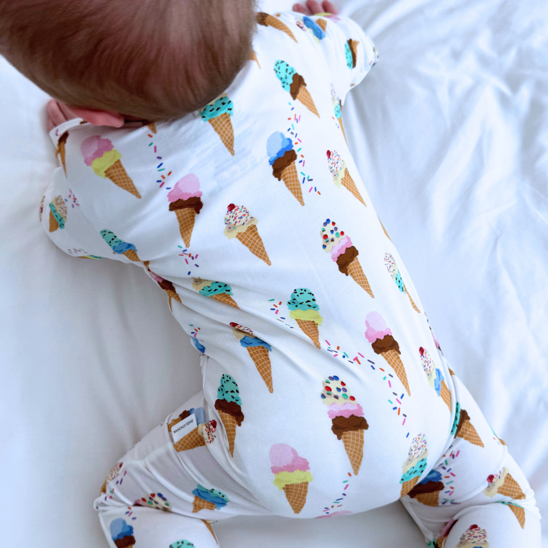Cape Cod Ice Cream Zippered Romper