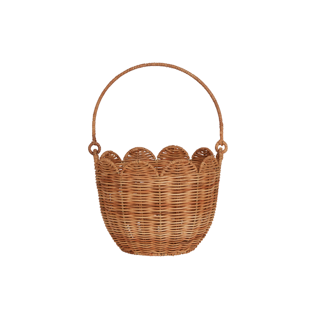 Rattan Tulip Carry Basket - Natural