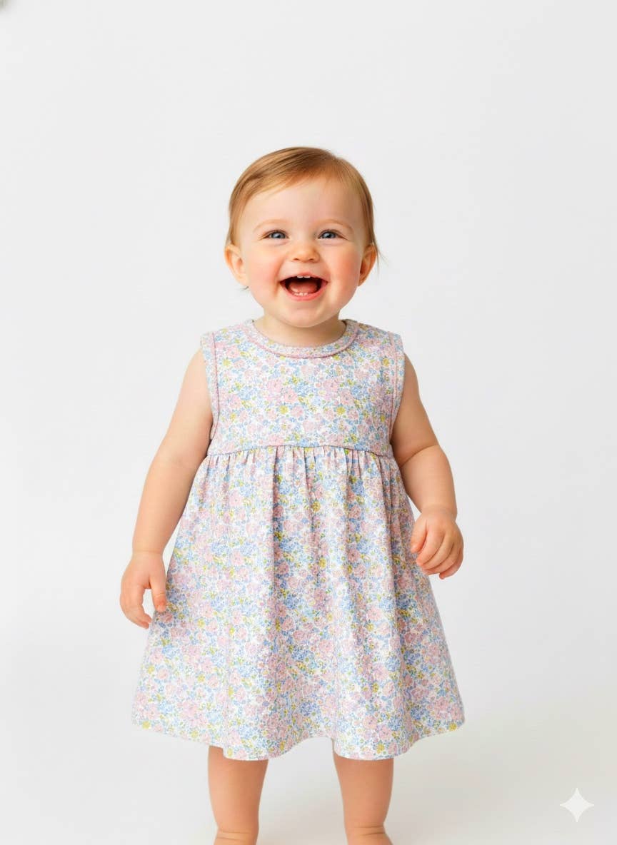 Liberty Pima Baby Dress with Bloomer