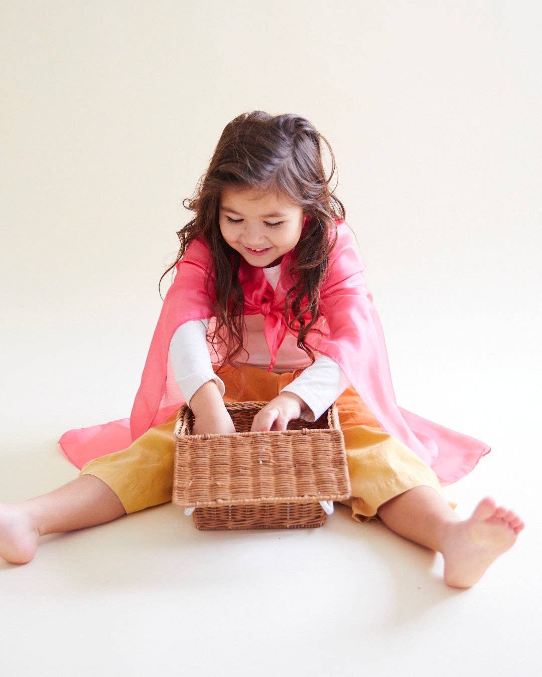 Playsilks - Open-Ended 100% Silk, Natural Waldorf Toys: Rose