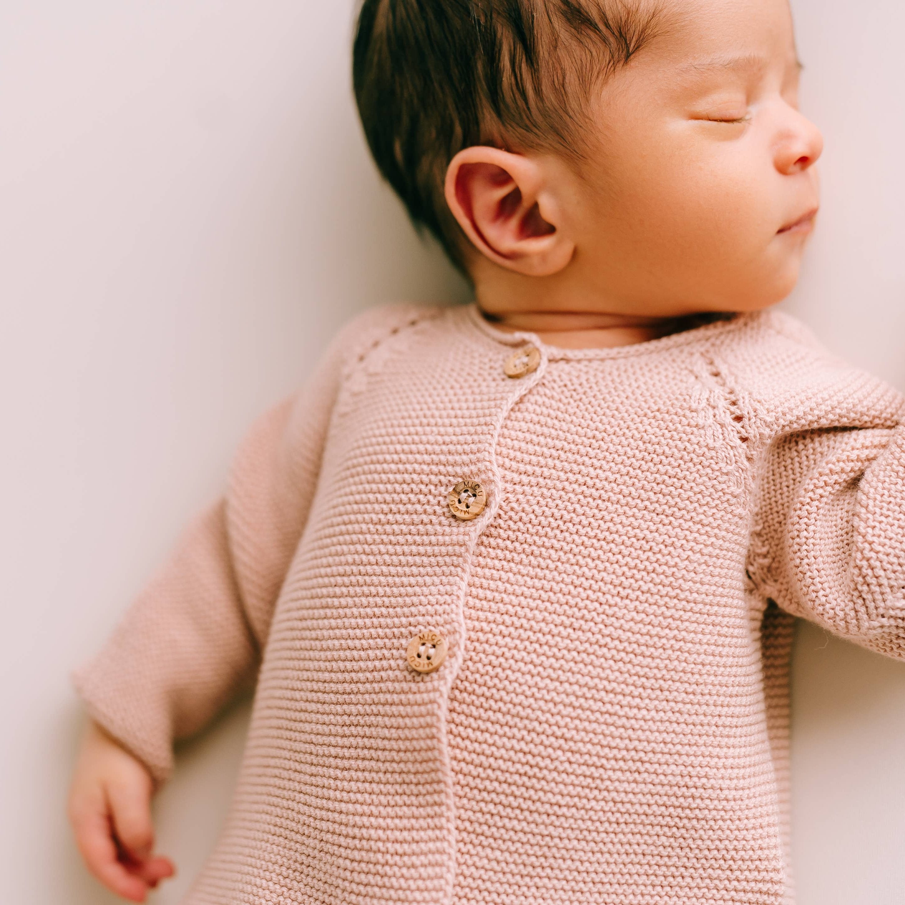 Baby Sweater and Pants Set in Pink
