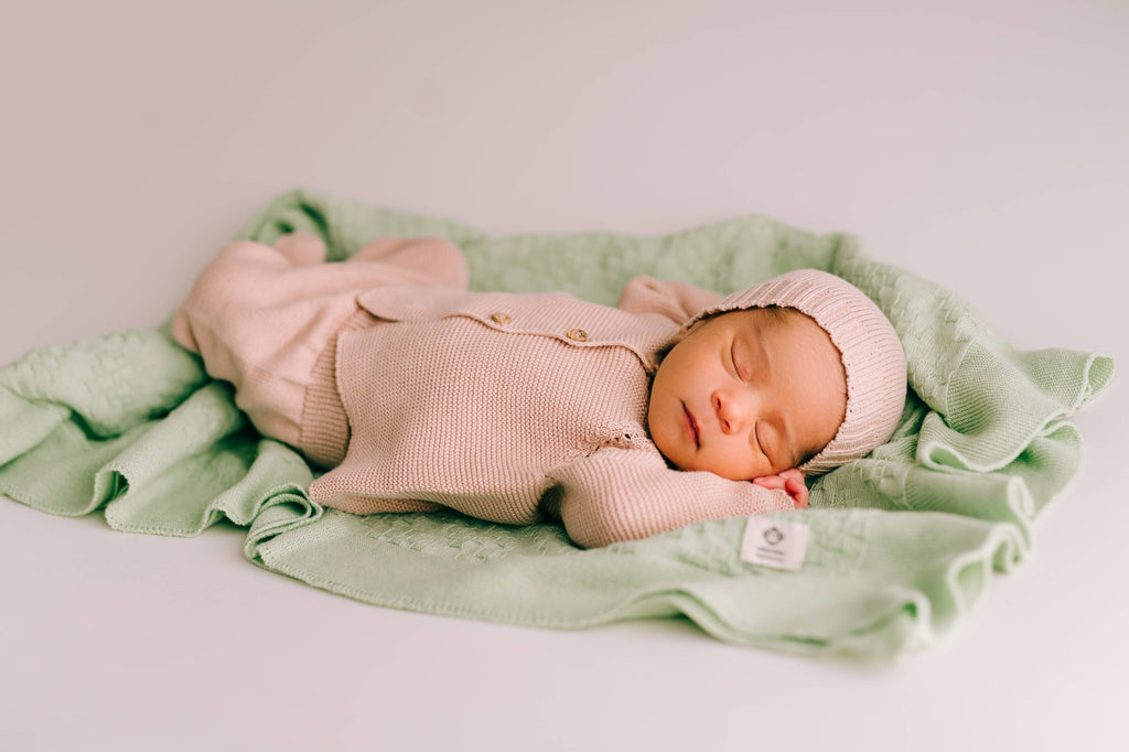 Baby Sweater and Pants Set in Pink