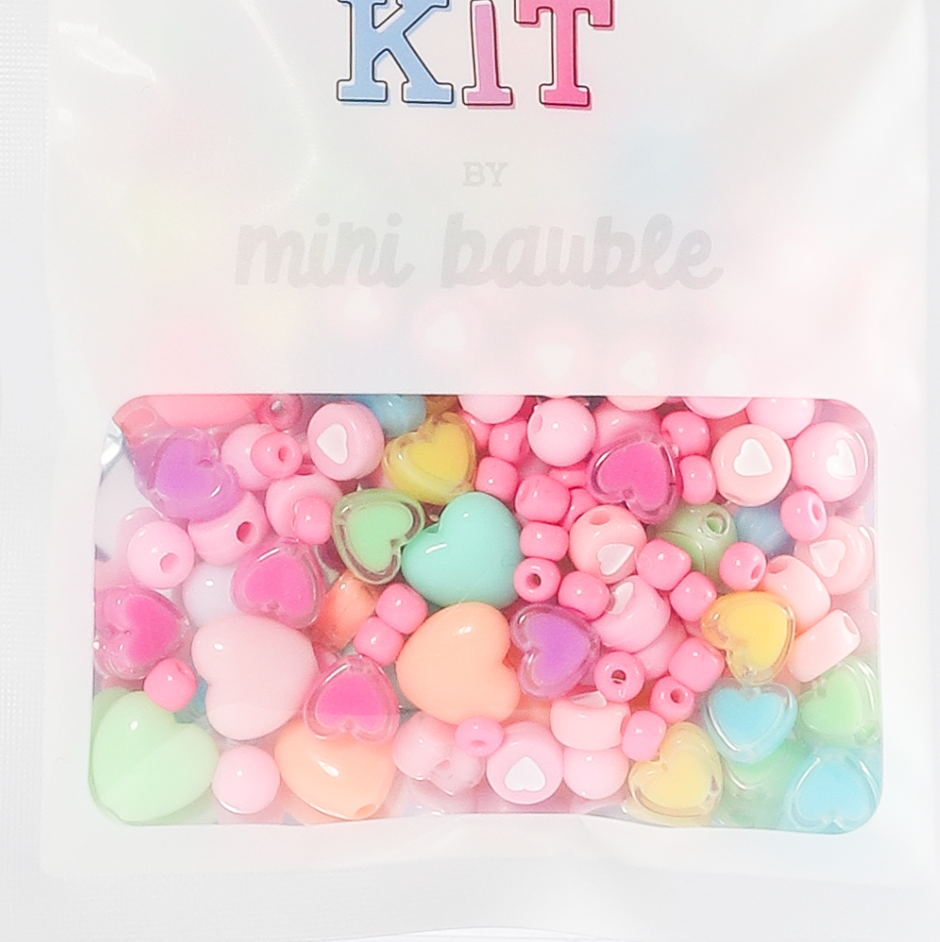 Mini Bead Kit | Candy Hearts