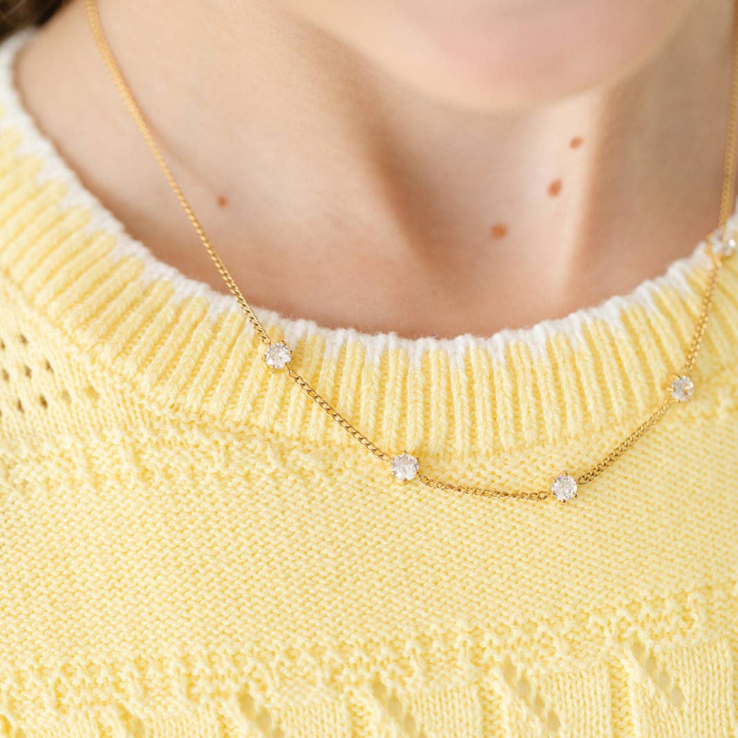 Diamond Repeat Necklace
