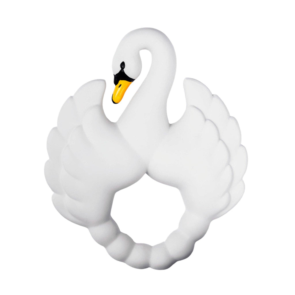 Natural rubber Teether Swan - White
