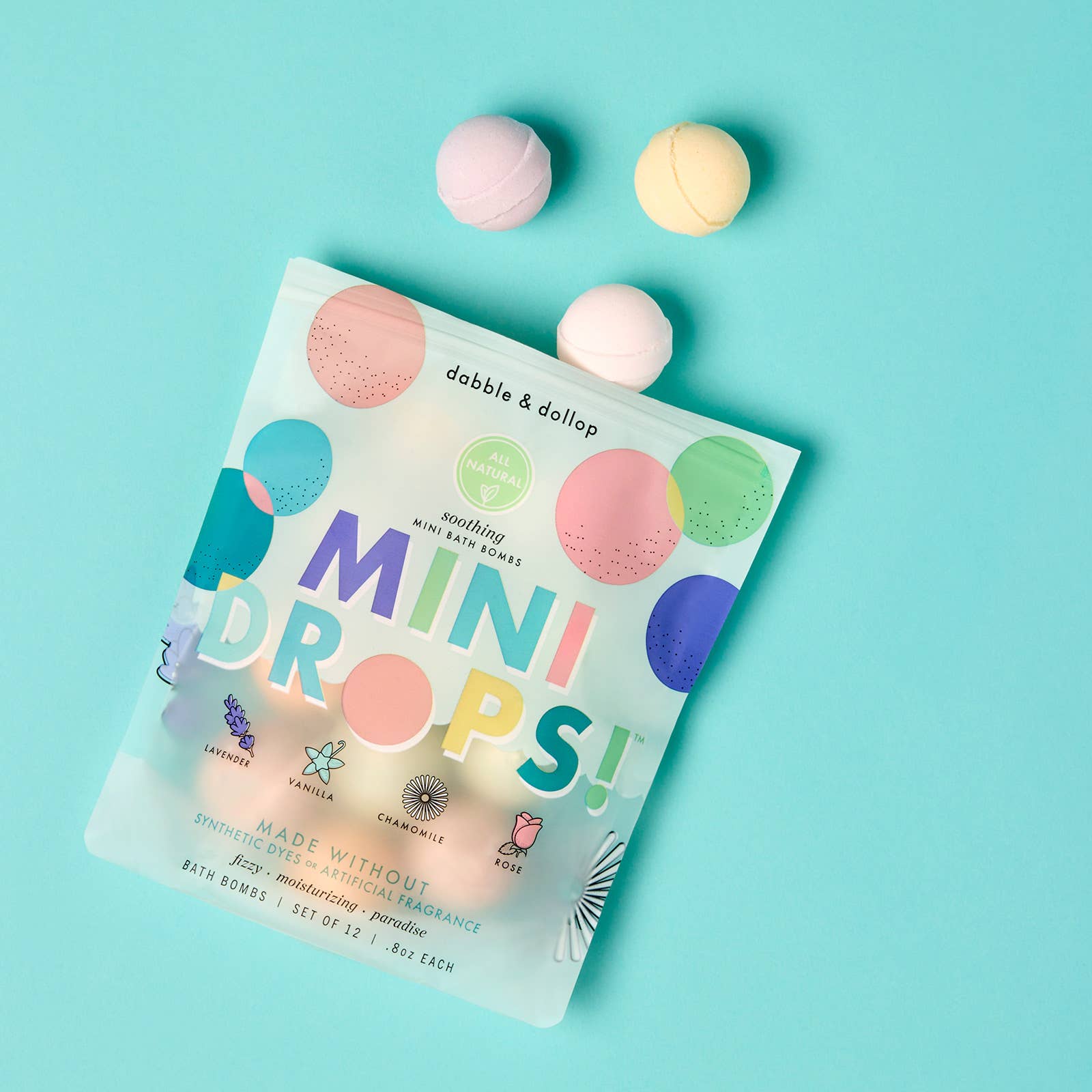 Mini Drops® Bath Bombs - All-Natural Soothing Scents