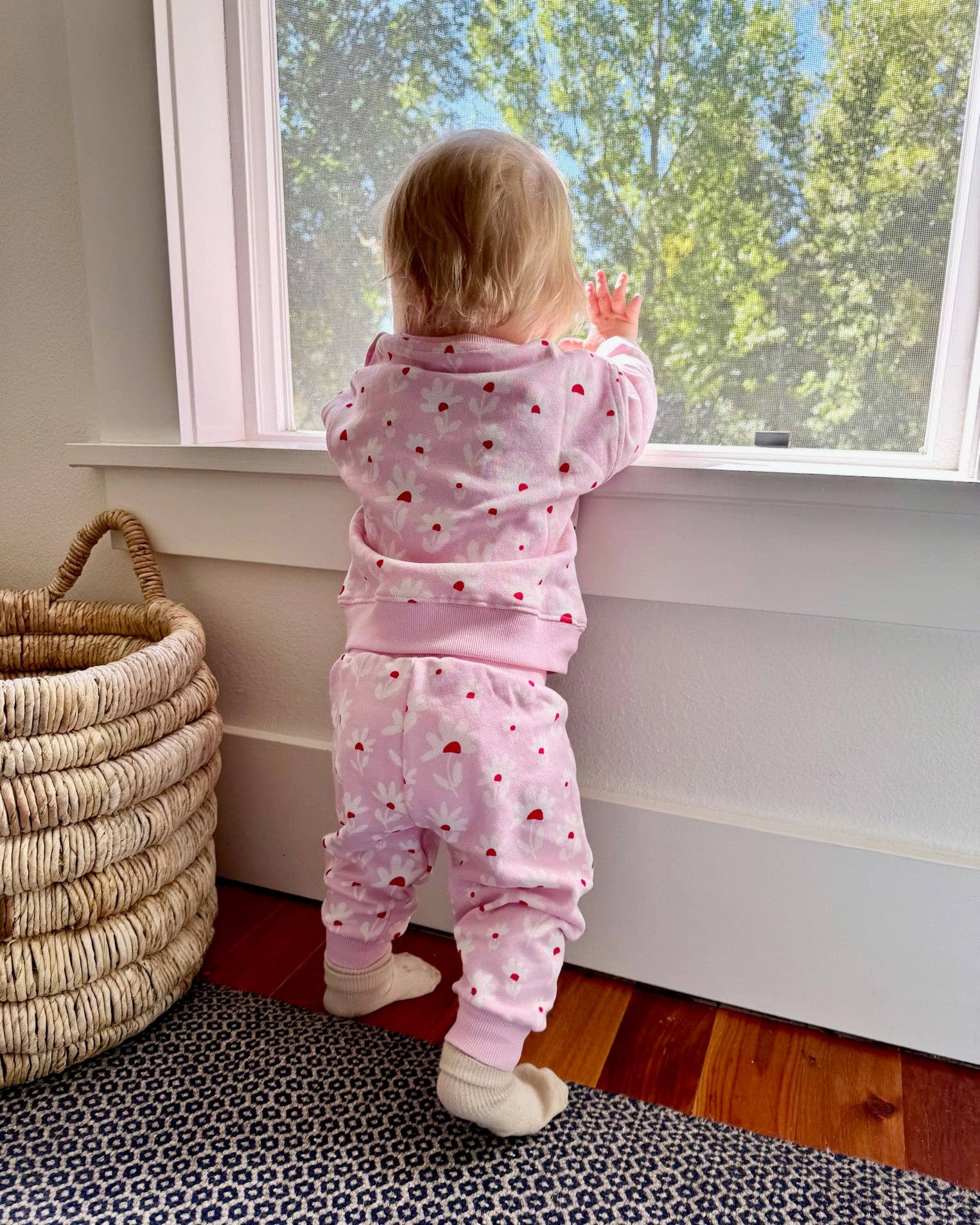 Baby Sweatshirt - Flower Field | Peony