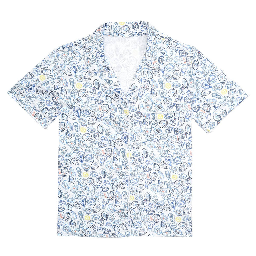 Oysters Women’s Button Front Short Pajama Set