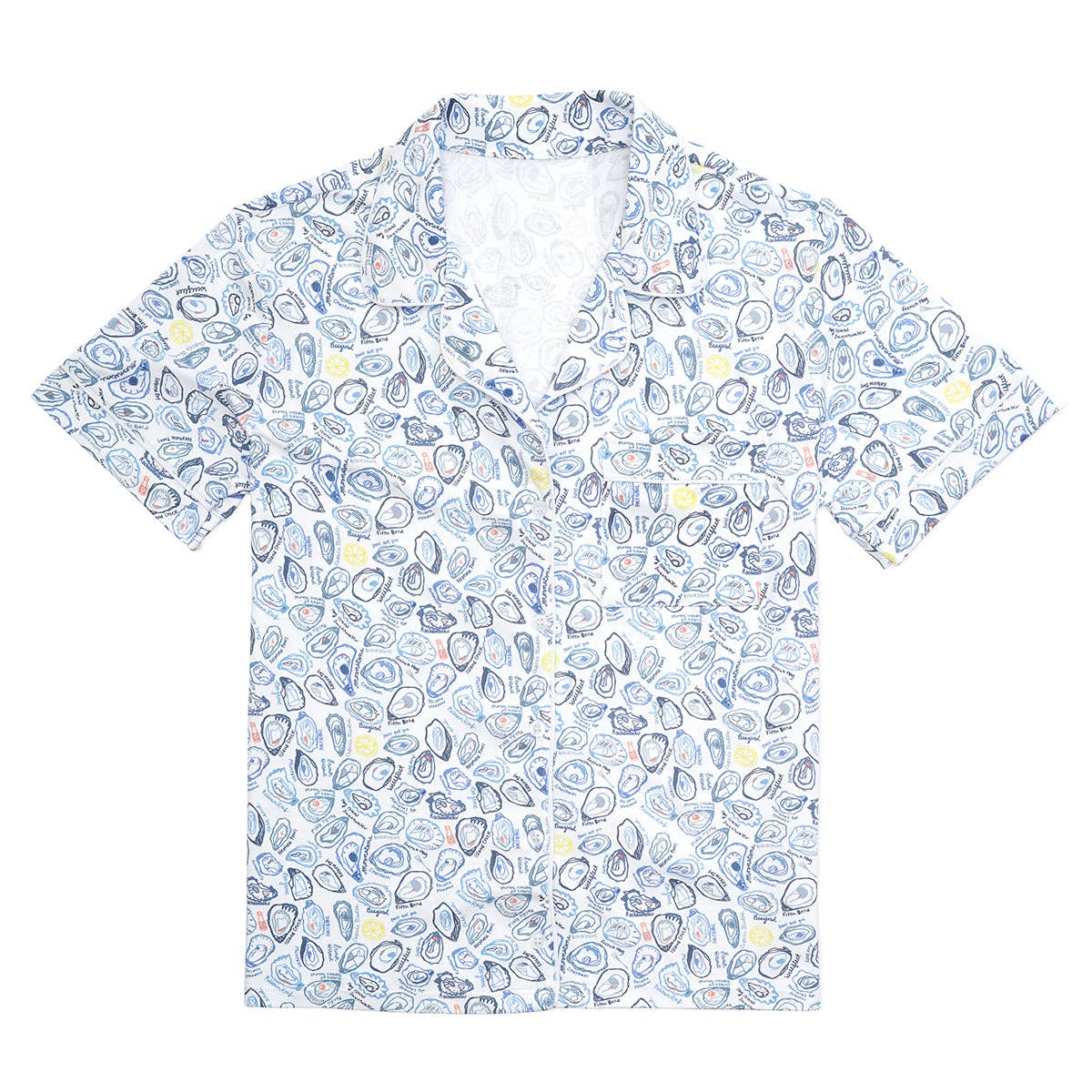 Oysters Women’s Button Front Short Pajama Set