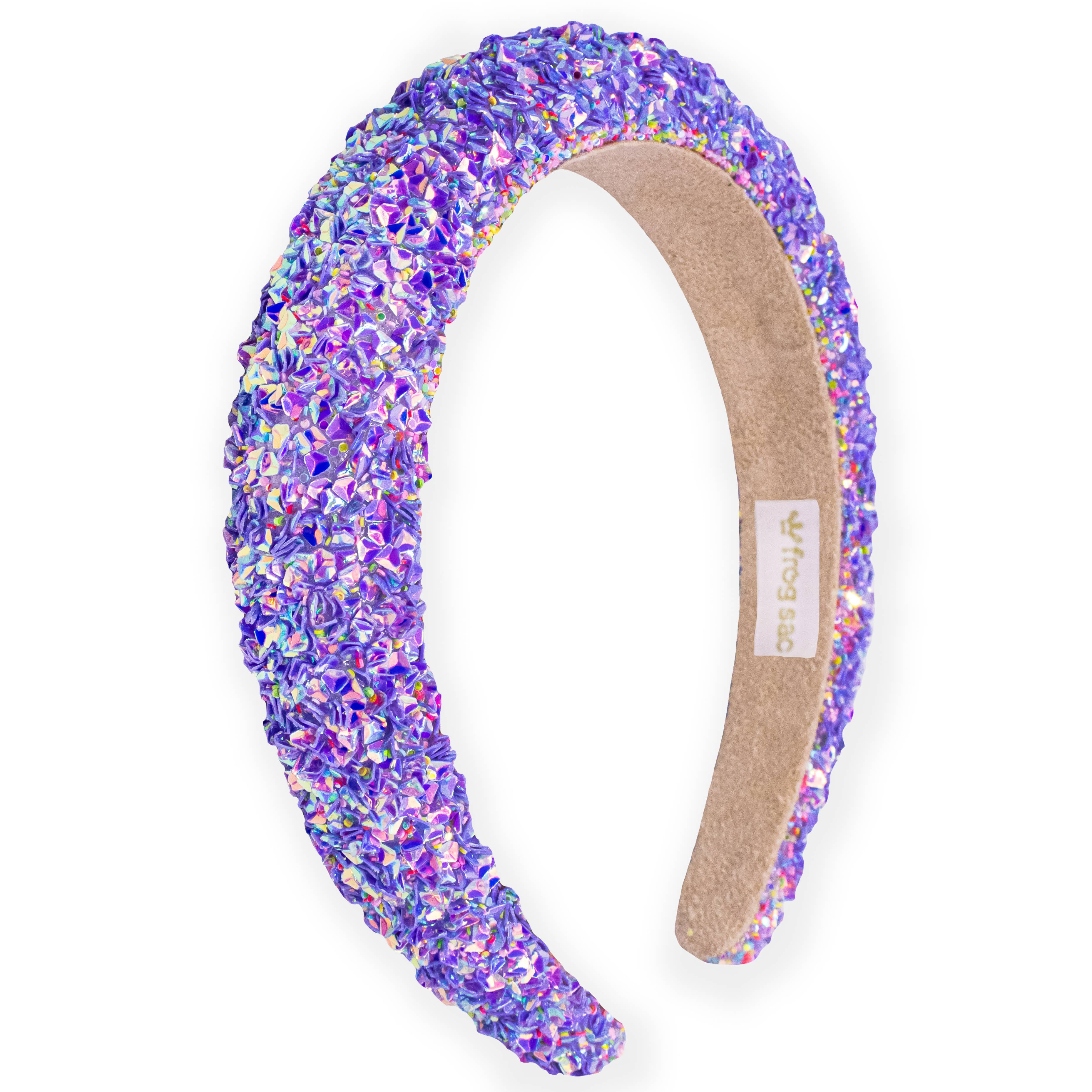 Padded Headband - Chunky Sequin | Purple