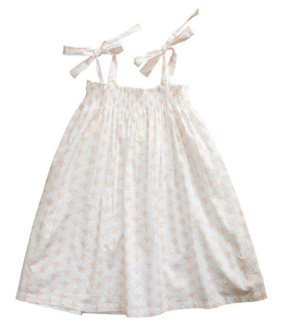 Smocked Dress in Tulip