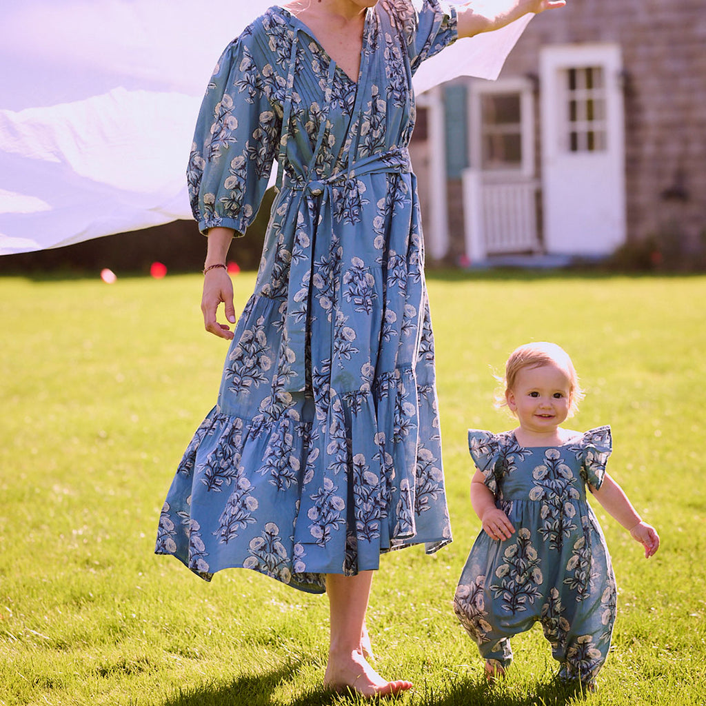 Baby Girls Elsie Jumper - Blue Bouquet Floral