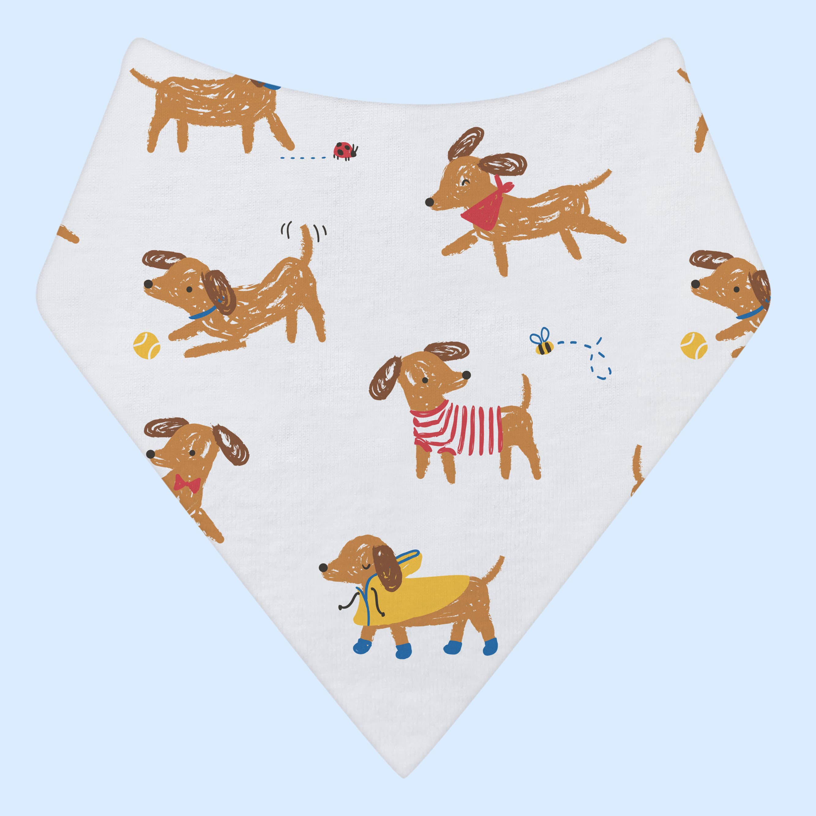 Playful Puppies Organic Bandana Bib
