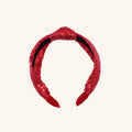 Knot Headband - Sequin | Red