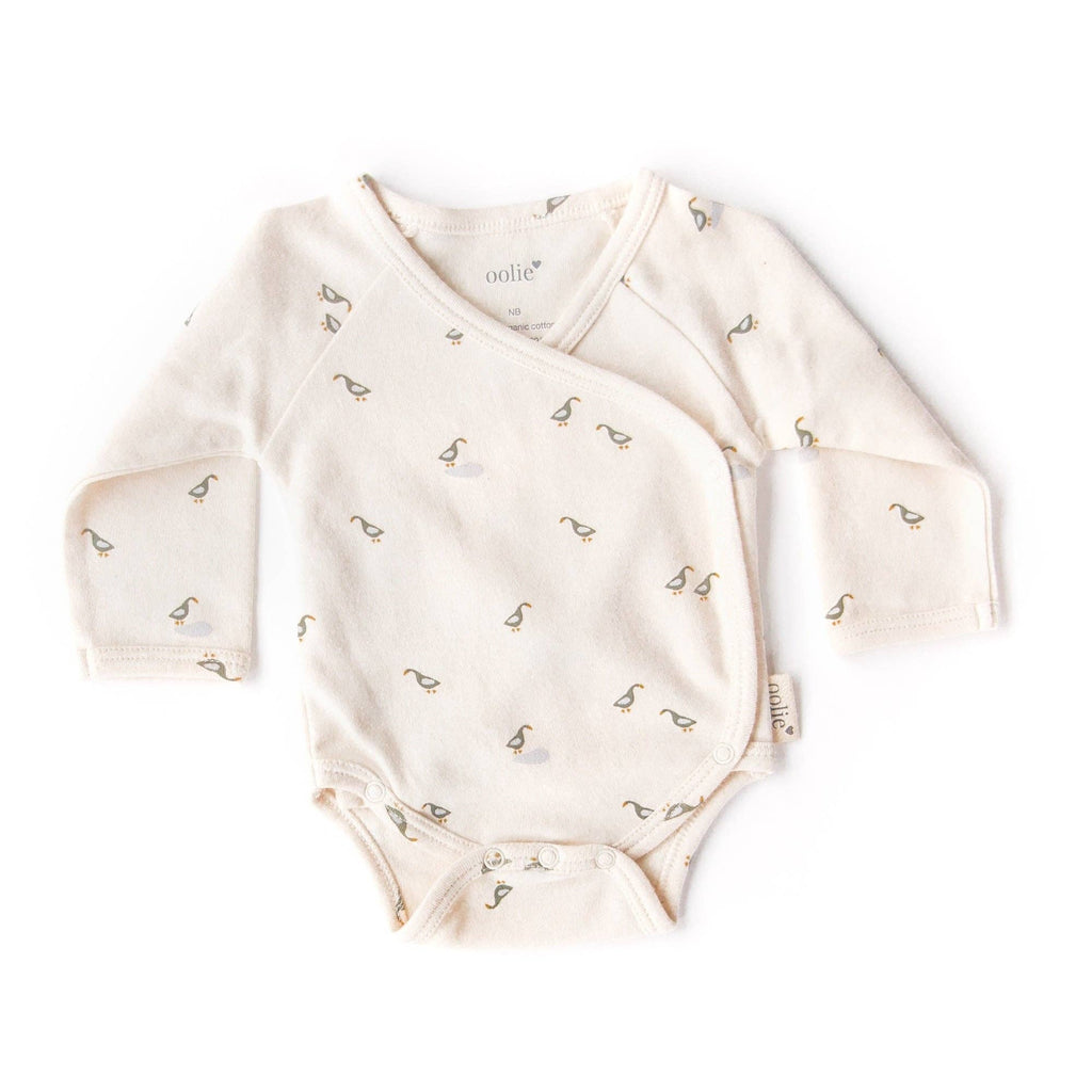 Organic Baby Bodysuit - Runner Ducks