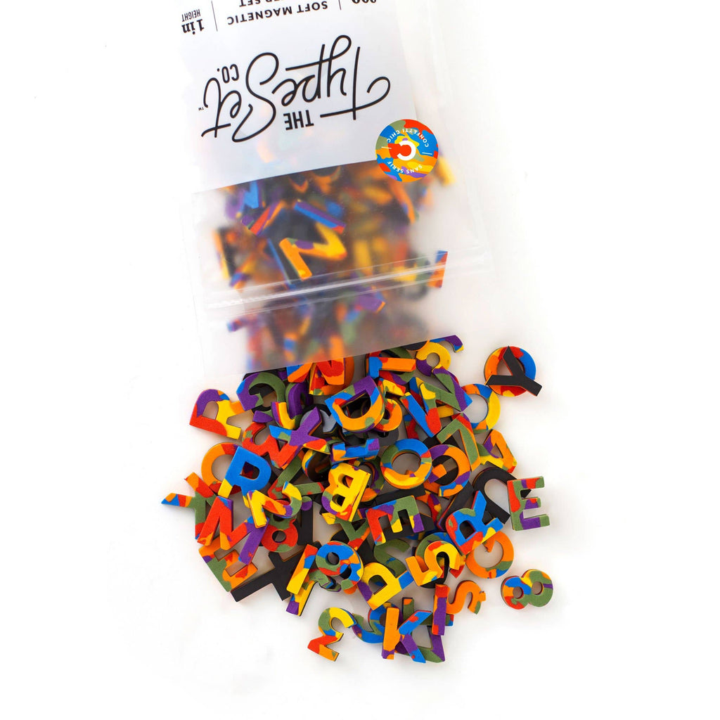 Confetti 200pcs 1-inch Magnetic Letters: Confetti Prep