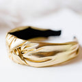 Lamé Knot Headband - Gold
