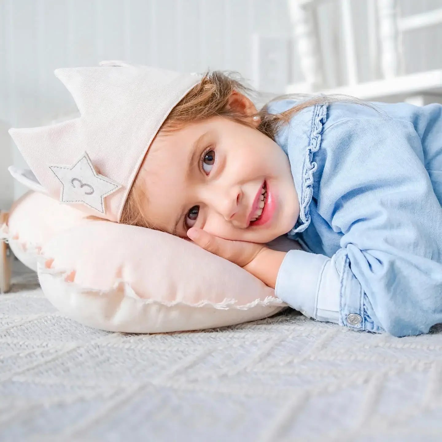 Linen Celebration Crown Pink