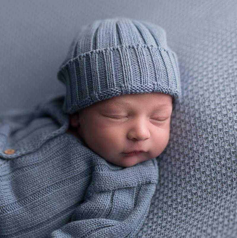 Organic Baby Hat in Jeans