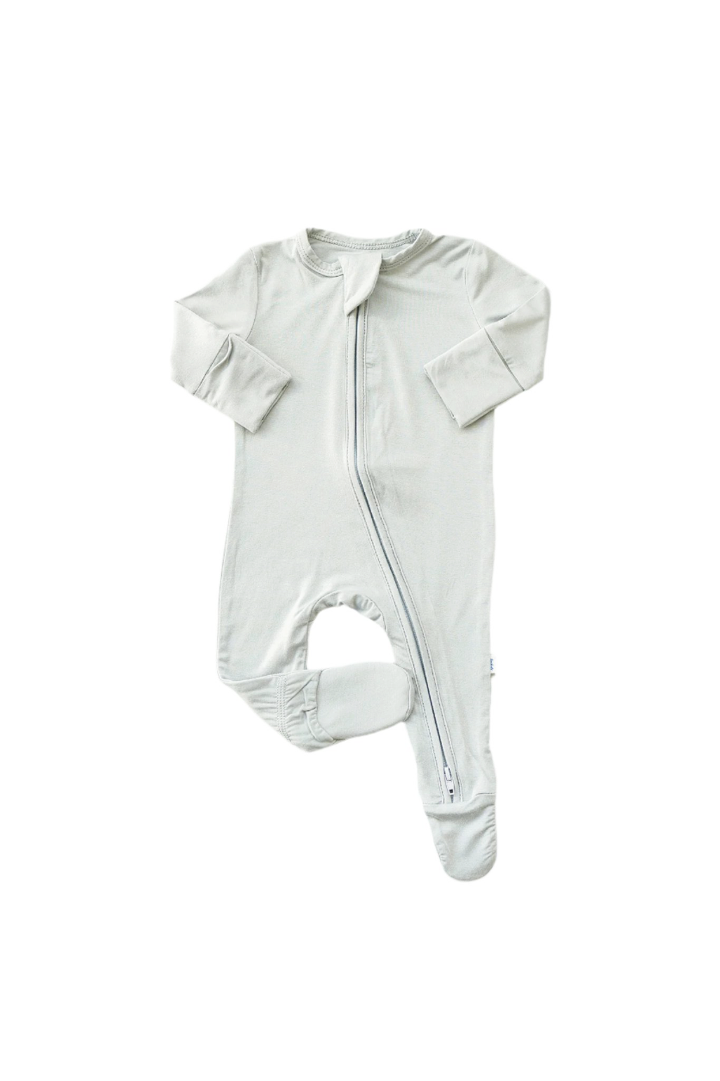 Zip Footie | Fog Grey