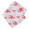 Heads or Tails Lobster Swaddle Blanket