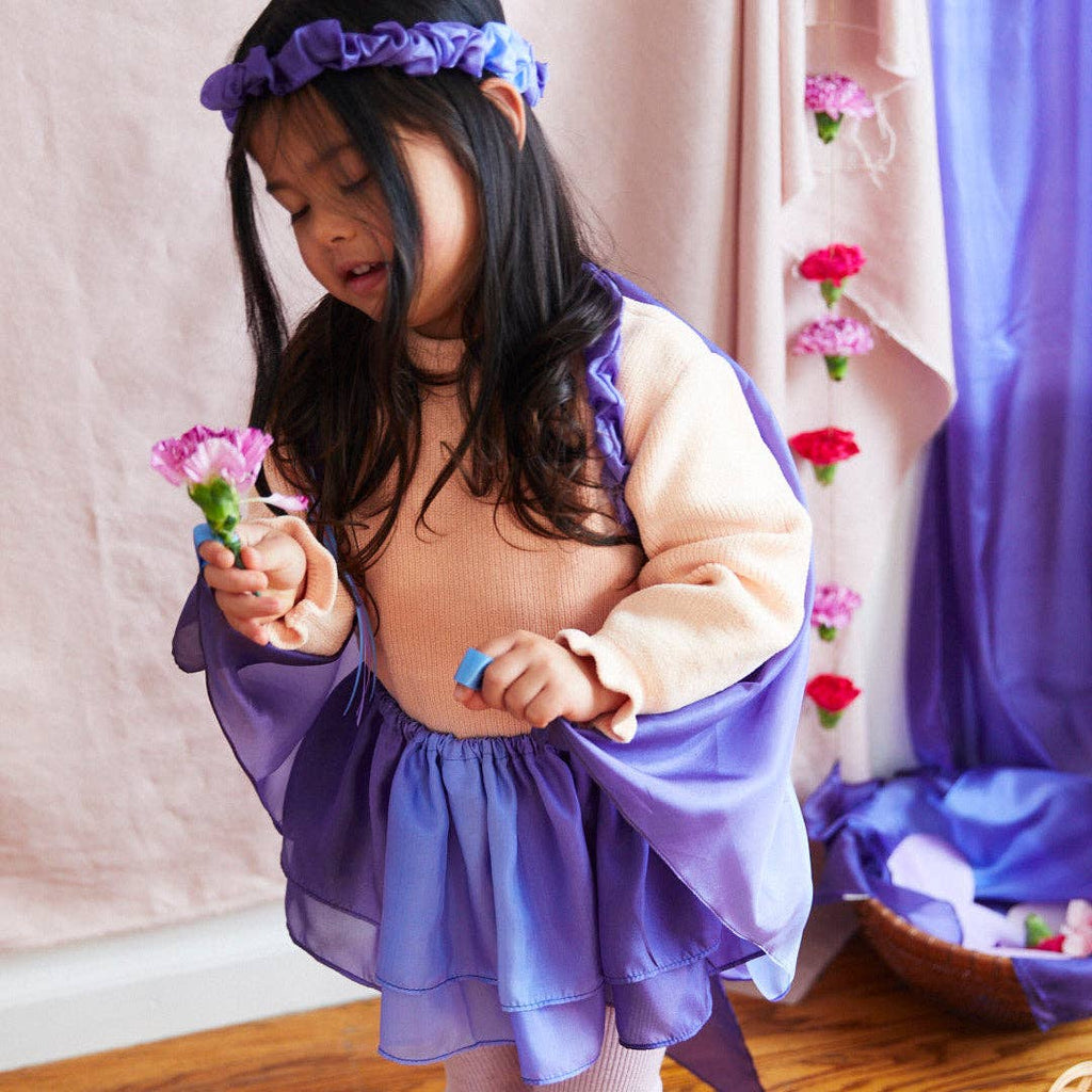 Silk Butterfly Garland, Ribbon Headpiece