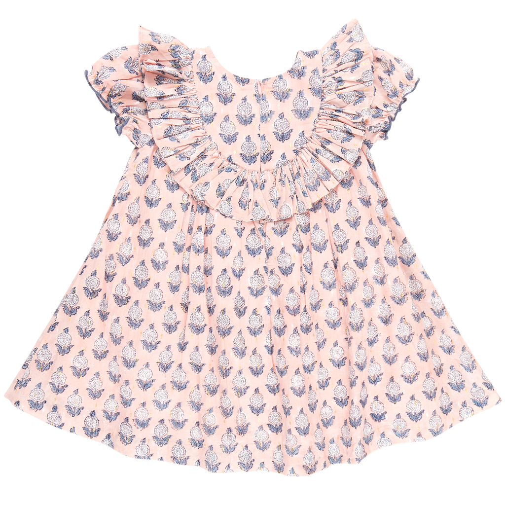 Girls Brayden Dress - Pink Dahlia