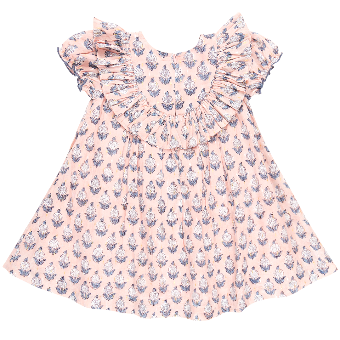 Girls Brayden Dress - Pink Dahlia