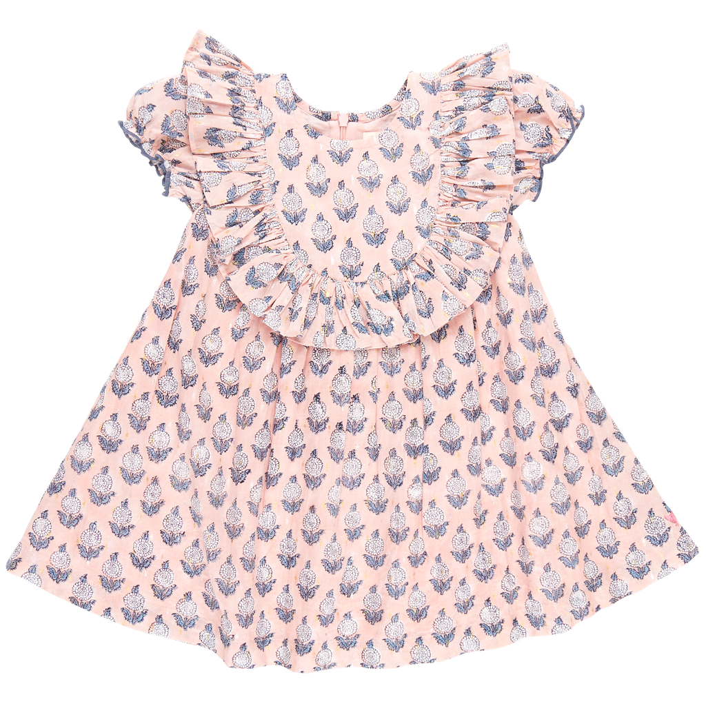Girls Brayden Dress - Pink Dahlia