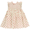 Girls Stevie Dress - Green Dahlia