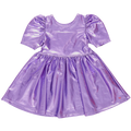 Girls Lame Laurie Dress - Purple Sparkle