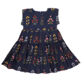 Girls Peachy Dress - Navy Field Floral