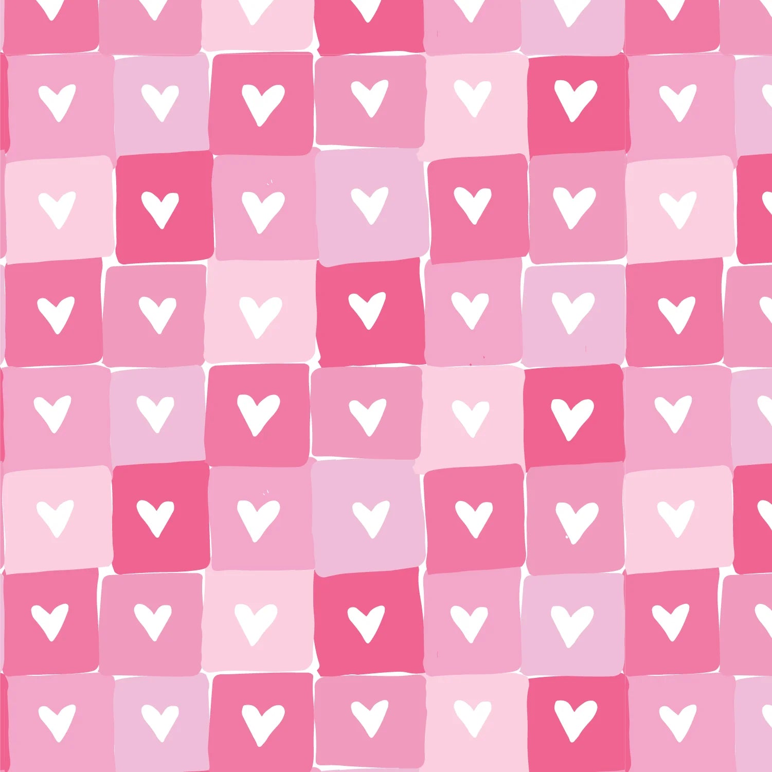 Block Hearts Two Piece Kids Pajamas