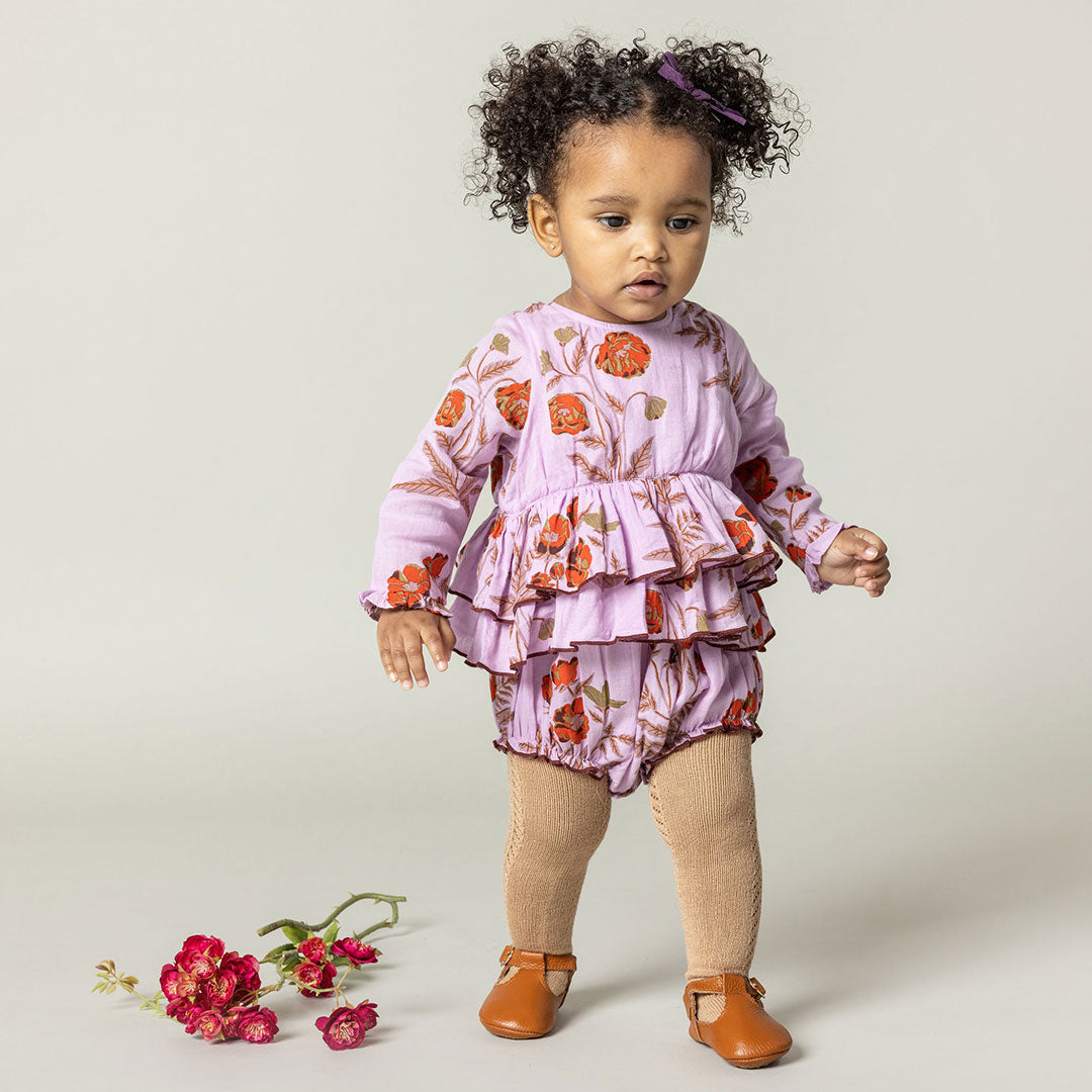 Baby Girls Heidi Bubble - Lavender Poppy