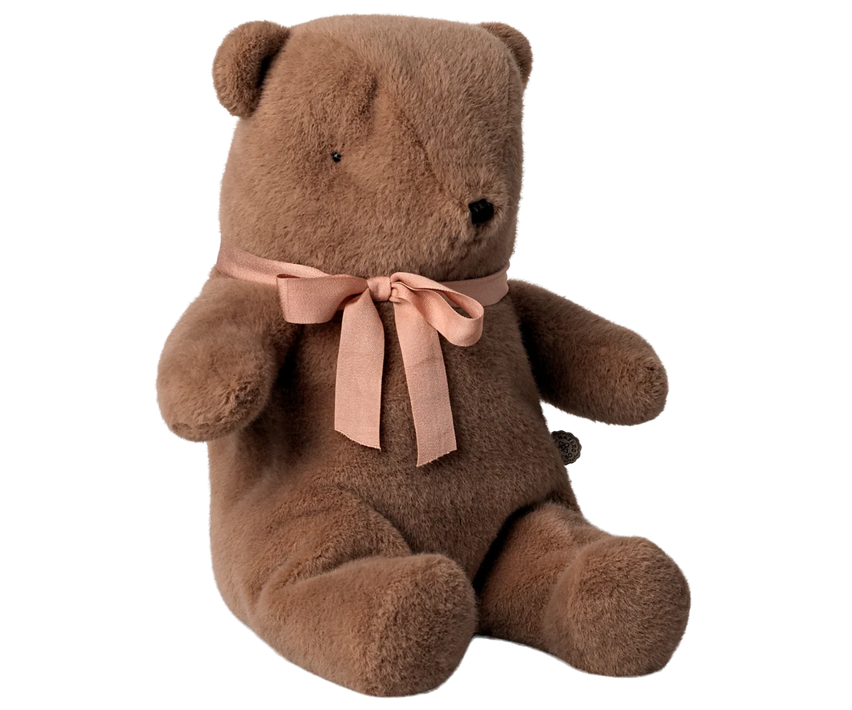 Teddy Bear Plush, Medium - Soft Brown