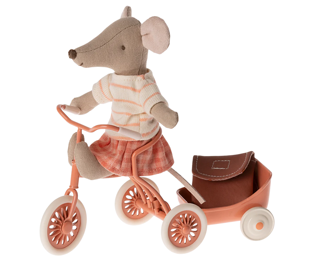 Tricycle Mouse, Big Sister - Coral
