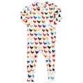 Baby Bamboo Romper - Rainbow Chickens